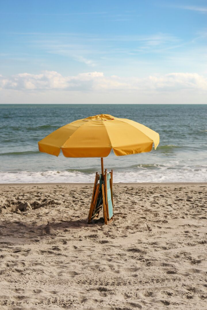 Sonnenschirm am Strand