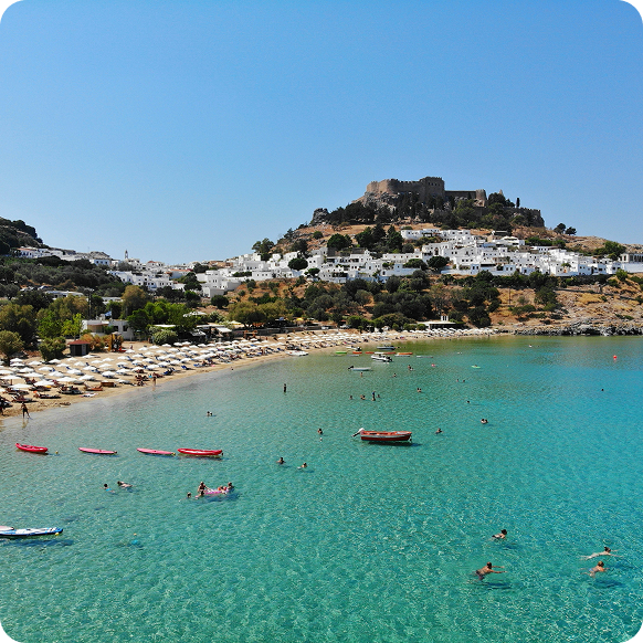 5 Schritte nach Rhodos